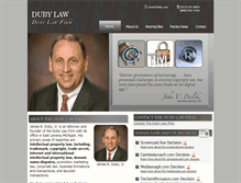 Tablet Screenshot of dubylaw.com